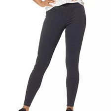 NWT HUE Women's Classic Stretch Denim Leggings Gray Graphite Wash, XS 