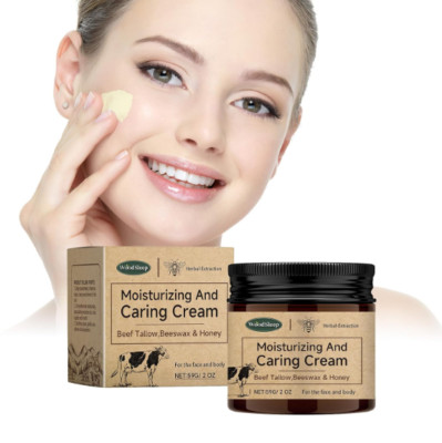 Beef Tallow for Skin -Organic Grass-Fed Whipped Beef Tallow and Honey Balm - De