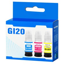 Compatible GI-20 Ink Refills for Canon G5020, G6020, G7020   CMY 3-Pack, 210ml