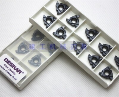 10Pcs Deskar Internal Thread AG60 Carbide Threading Inserts Lda 16Er cf
