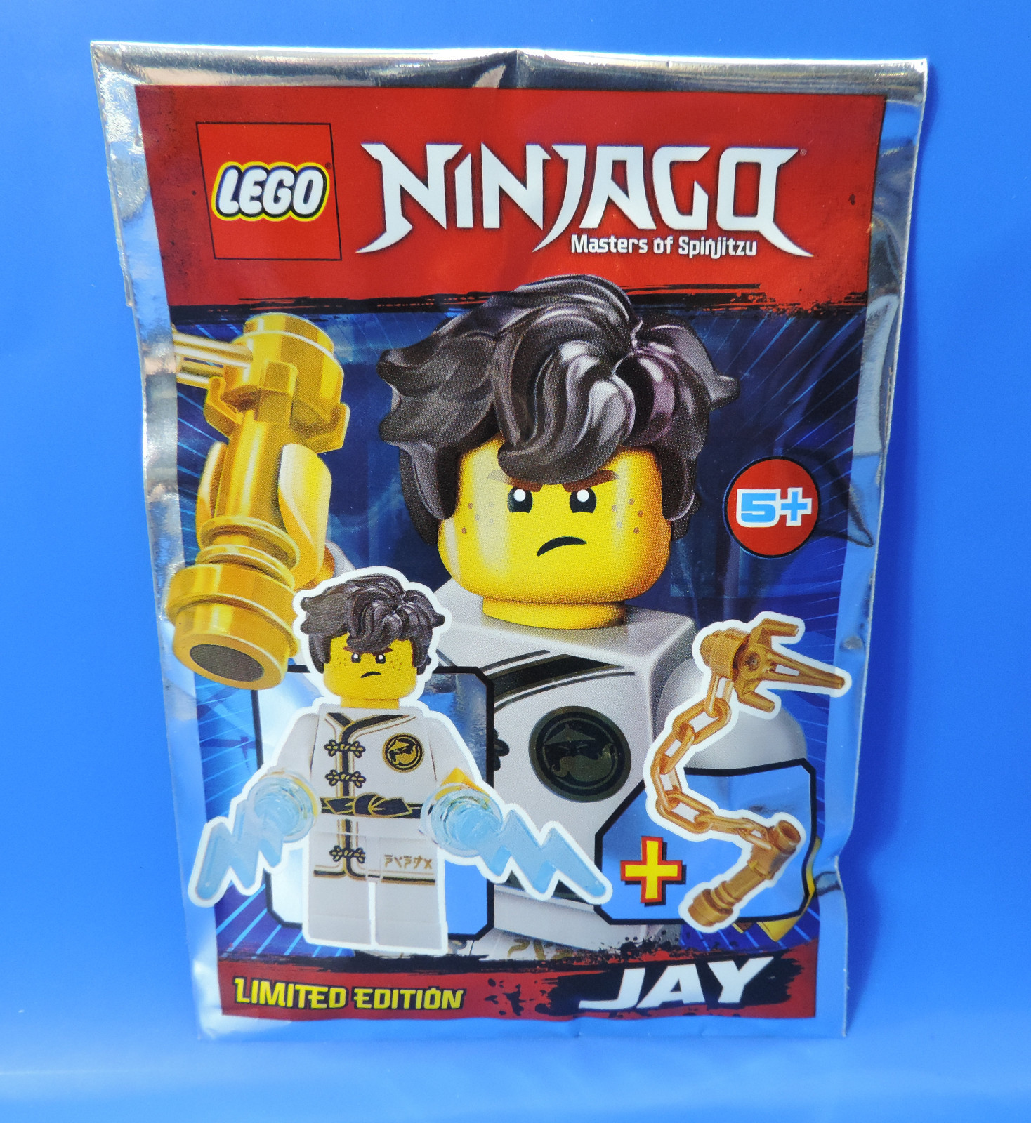 Фигурка LEGO Ninjago 891833, выпущенная ограниченным тиражом, Джей Мастер блицев / Полиэтиленовый пакет