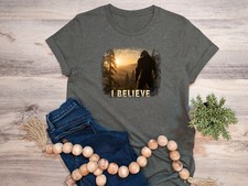 Bigfoot I Believe Tshirt, Graphic T's Multiple Colors Available