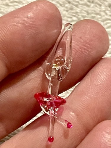 2 pz statuine ballerina in miniatura soffiate a mano - Foto 3 di 3