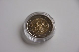 2 Euro Gedenkmünzen Slowakei 2013 bfr. / Byzantinische Mission / in Kapsel unc.