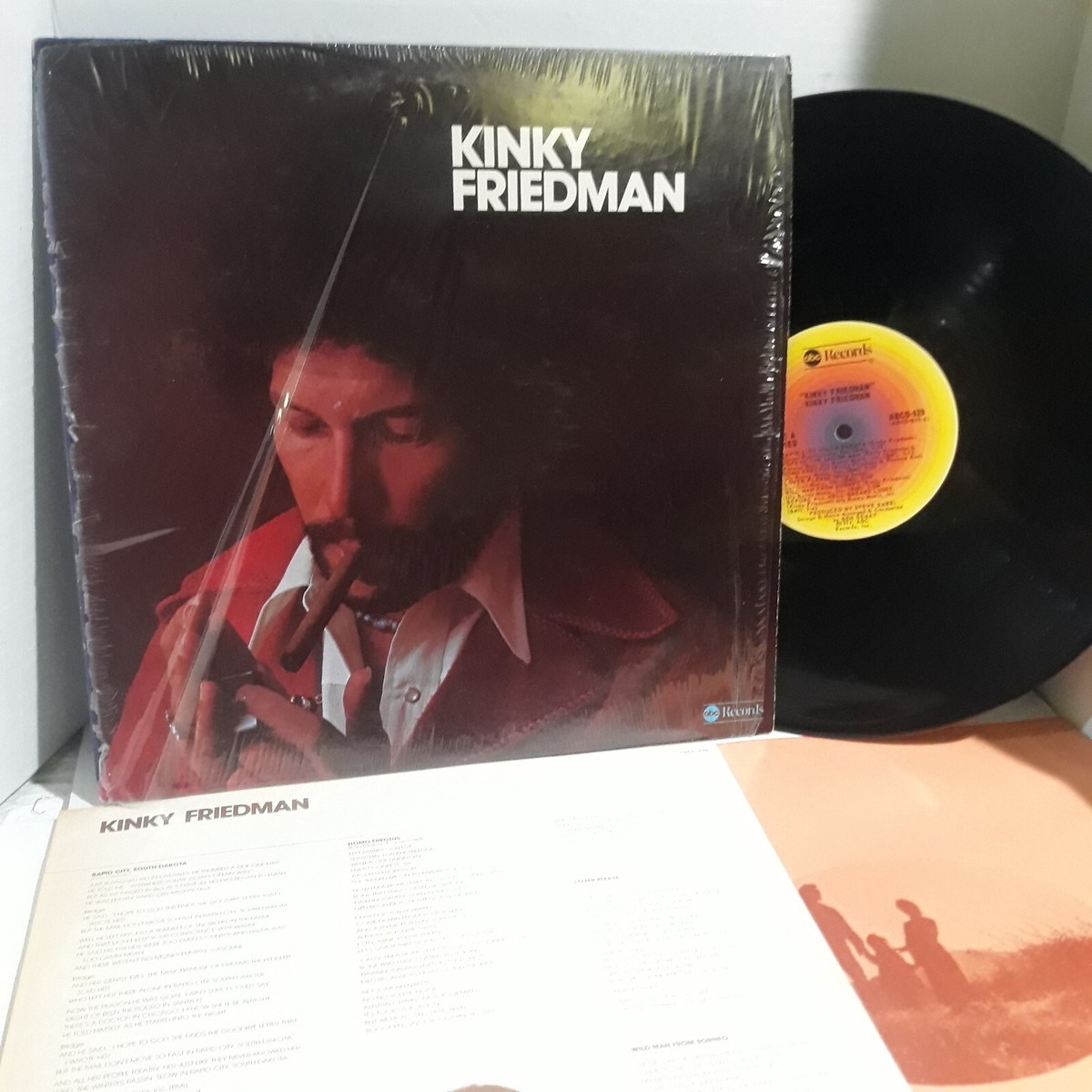 Kinky Friedman 1974 Self Titled ABC Records ABC-D829 Lyric Sheet