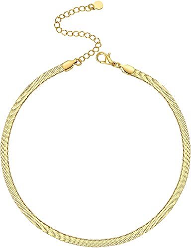 B. BRILLIANT Collier ras du cou délicat en argent sterling 0,50-3,85