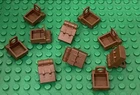 Lego 10 Reddish Brown Backpack / Knapsack Non-Opening,City,Star Wars,Pirates