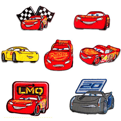 Aufnäher Bügelbild Cars 3 Disney Kinder Patch Flicken Applikation Aufbügler