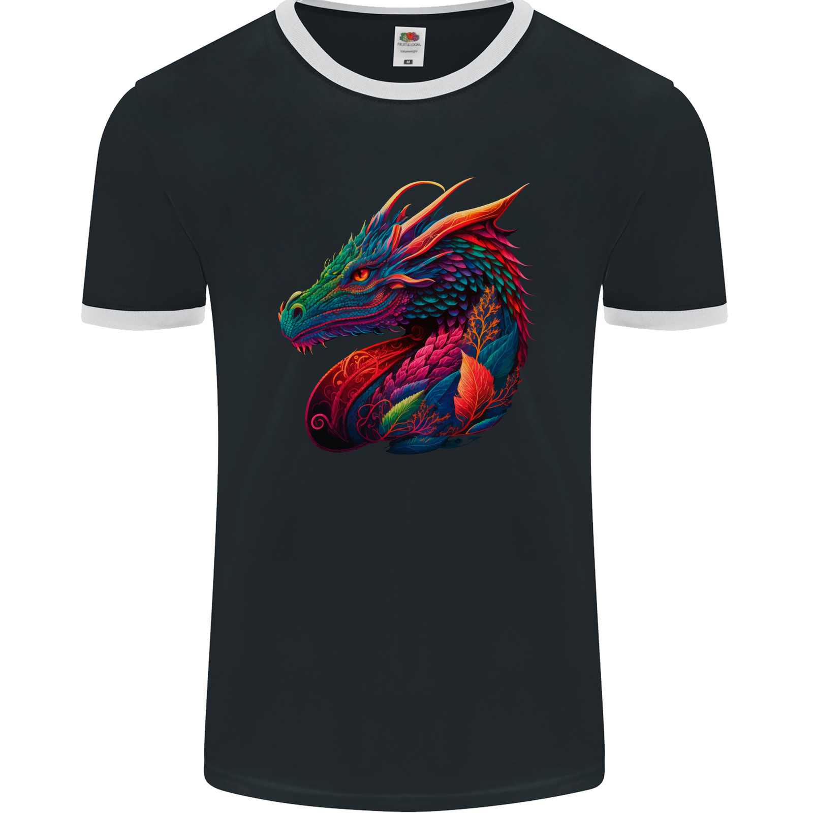 Camiseta con timbre A Colourful Dragon Fantasy para hombre FotL