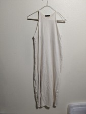 Zara Tank Midi Dress Beige Medium