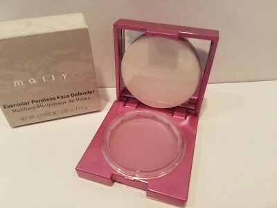 LOT OF 2 Mally Evercolor Poreless Face Defender W/Sponge Travel size 0.07oz EACH