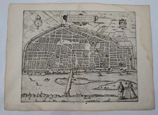 Antique Engraving - Orleans - Braun & Hogenberg - Circa 1580