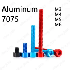 Colorful Aluminum Alloy 7075 Hex Socket Bolt Cap Head Screws M3 M4 M5 M6