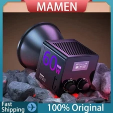 MAMEN 60W RGB Full Color Portable LED Video COB Light 2500K-6500K Studio Light