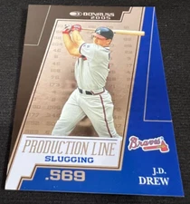J.D. DREW St. Louis Cardinals 2005 Donruss Production Line #PL-4 MLB #143/569