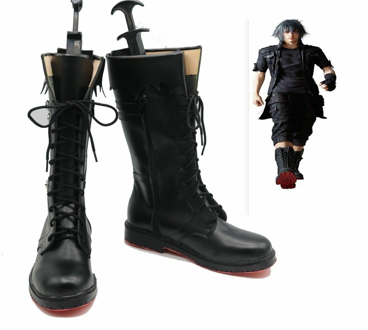 Final Fantasy XV FF XV Noctis Lucis Caelum Cosplay Black Boots