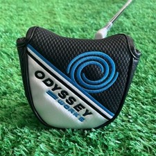 Odyssey Golf Club Mallet Magnetic Closure Putter Head Cover Black Gray  Blue