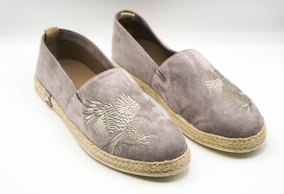 NWT STEFANO RICCI Leather  EAGLE Shoes Espadrillas  Eu 42.5 Uk 8.5 Us 9.5 SR1847