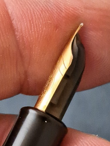 🟠PELIKAN 400 NN Brown Striped Germany KEF Nib 14C-585 Vintage EX - Picture 20 of 24