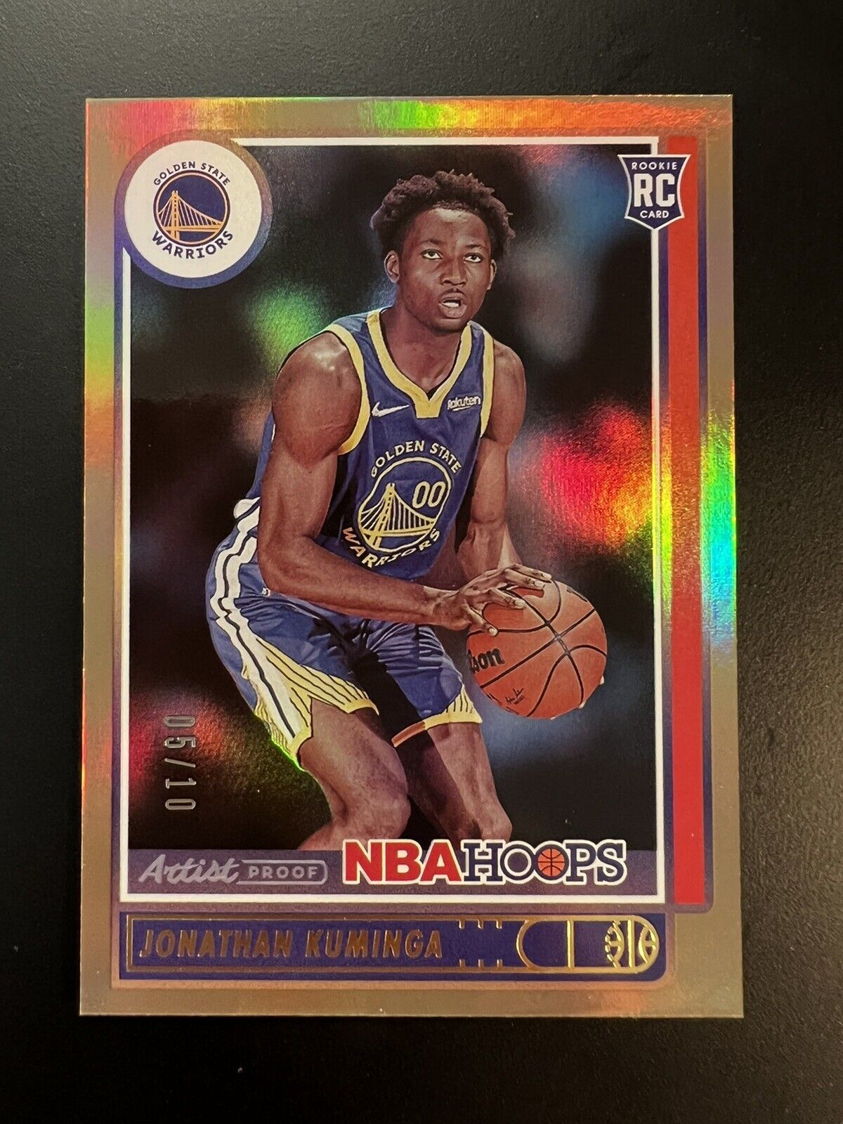 Picture 1 - 2021-22 NBA Hoops Basketball JONATHAN KUMINGA Press Proof GOLD /10 Rookie RC