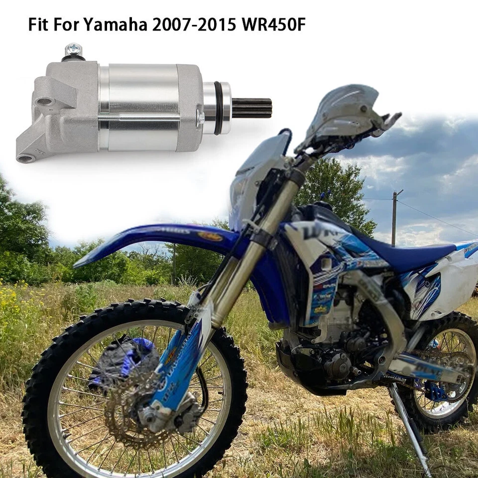 Стартерный двигатель для Yamaha WR450F WR450FW 2008 2009 2010 2012 2014 2015 449CC - Изображение 3 из 4
