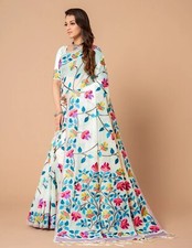 Party saree tantuj jamdani half silk