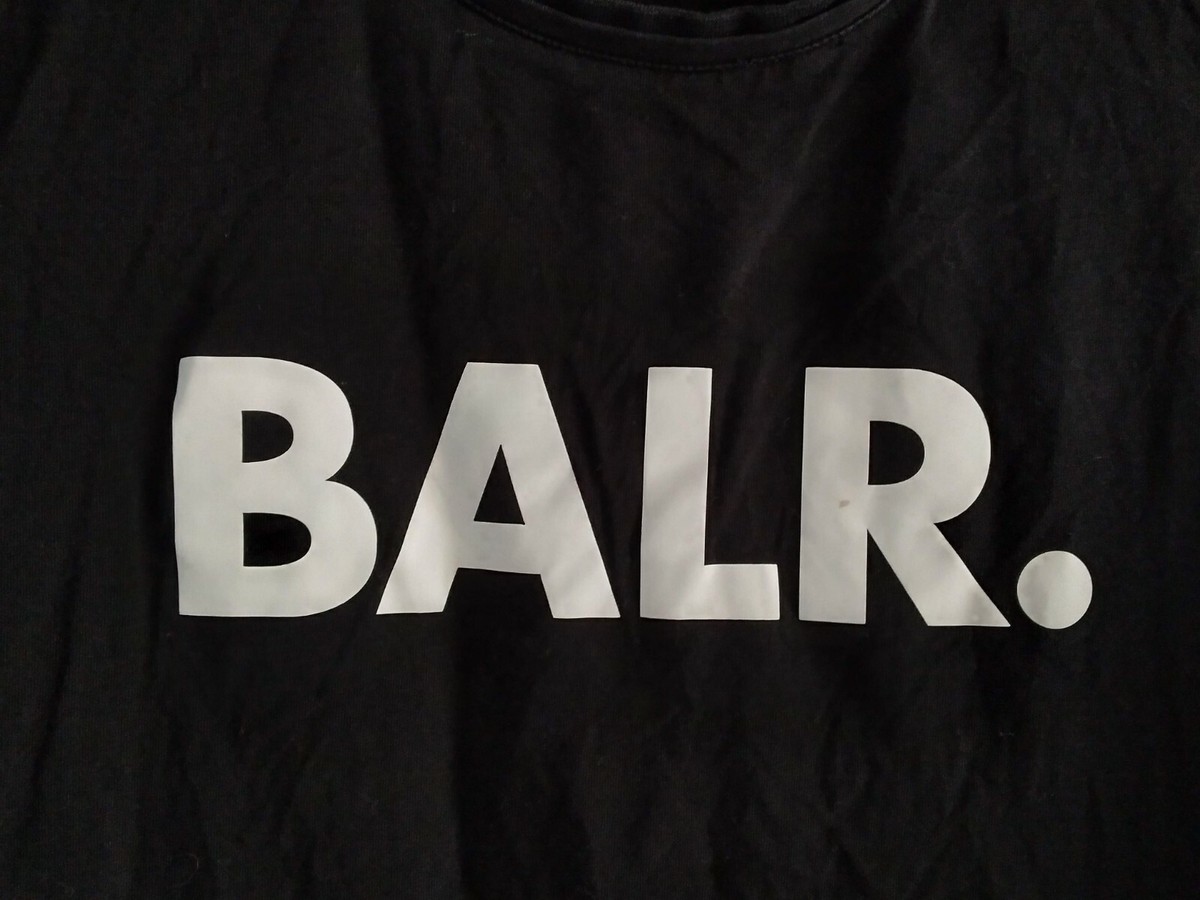 B.A.L.R. Black Short Sleeve T Shirt with White Logo - Sz S B.A.L.R. Black Short Sleeve T Shirt with White Logo - Sz S