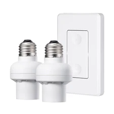 DEWENWILS Remote Control Light Socket Wireless Light Switch and Receiver Set
