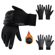 Autumn Winter Thermal Softshell Gloves Non-slip Touch Screen For Running Driving
