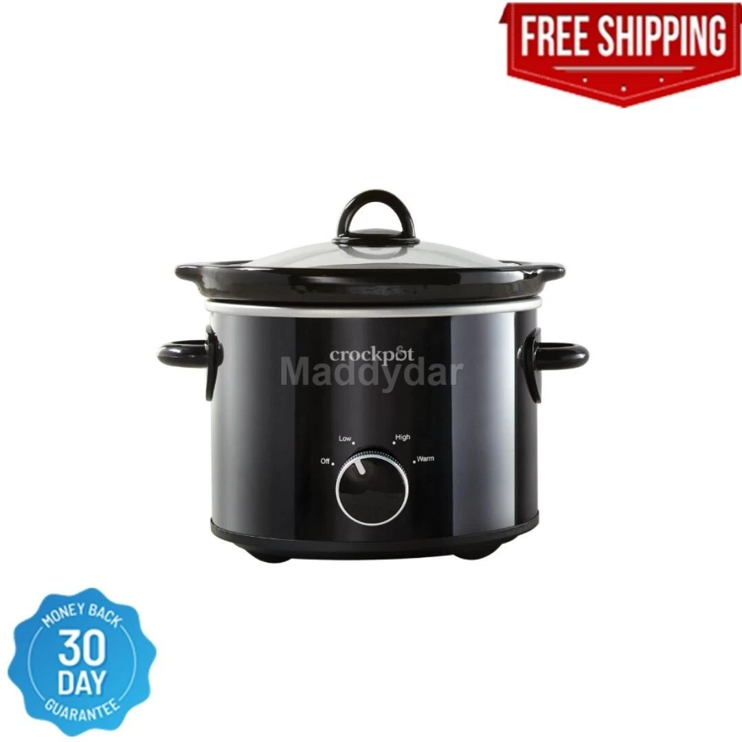 Crockpot 2 Qt Black Manual Slow Cooker