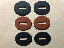 WW2 CAMILLUS M3 KNIFE HANDLE COLORED SPACERS ! VULCANIZED FIBER BOARD!