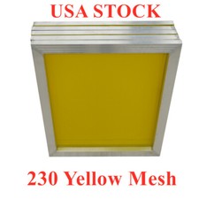 6pcs 23" x 31" Aluminum Frame Silk Screen Printing Screens With 230 Yellow Mesh