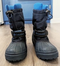 Columbia Boys Waterproof Insulated Snow Boots Sz US 13 Blue Winter