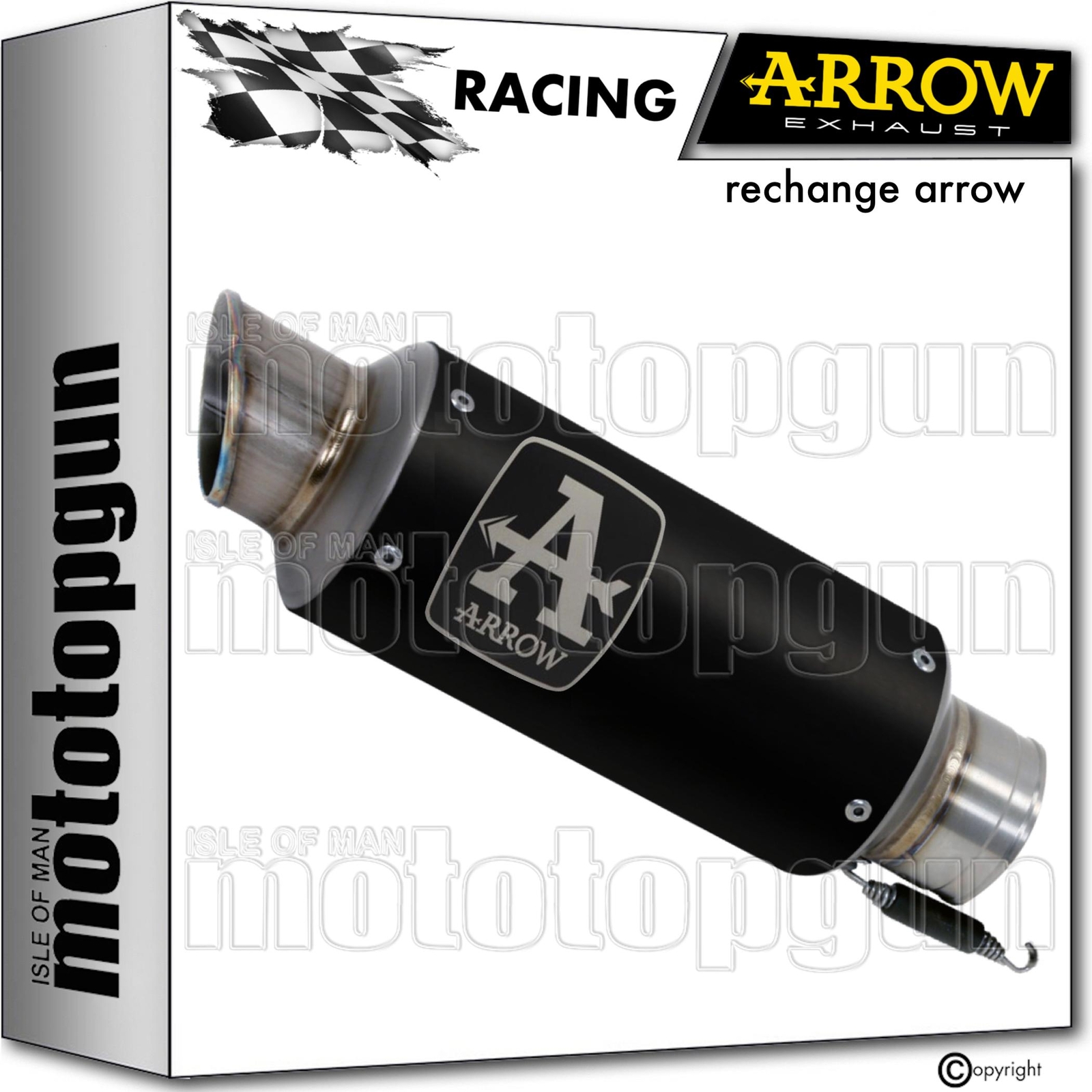 Pot echappement Arrow GP2 finition noire haut de gamme pour CB650R