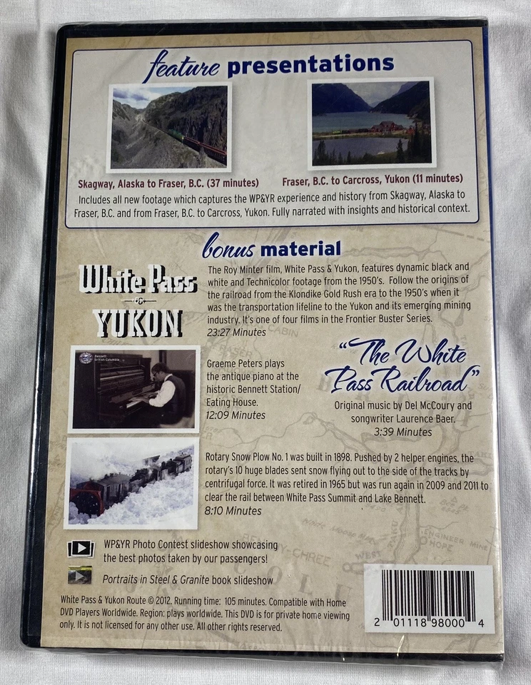 The White Pass Journey  White Pass  Yukon Route Scenic Railway - DVD - New - Image 2 of 3