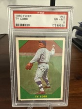 1960 Fleer Ty Cobb PSA 8 NM-MT CENTERED!!! #42 Detroit Tigers ~8433