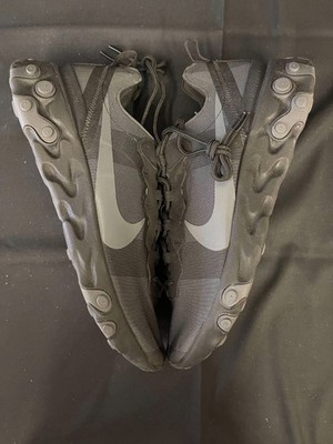 NEW Nike React Element 55 Triple Black Size 12