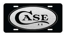 Case Knifes Aluminum License Plate laser etched car vehicle truck tag Man Cave
