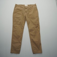 Nili Lotan Jenna Pants Size 6 Brown Cotton Crop Mid Rise Trousers