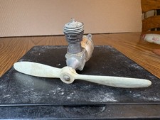 Vintage Cox Bee Gas Powered Model Airplane Engine Propeller Golden 0.49 Motor