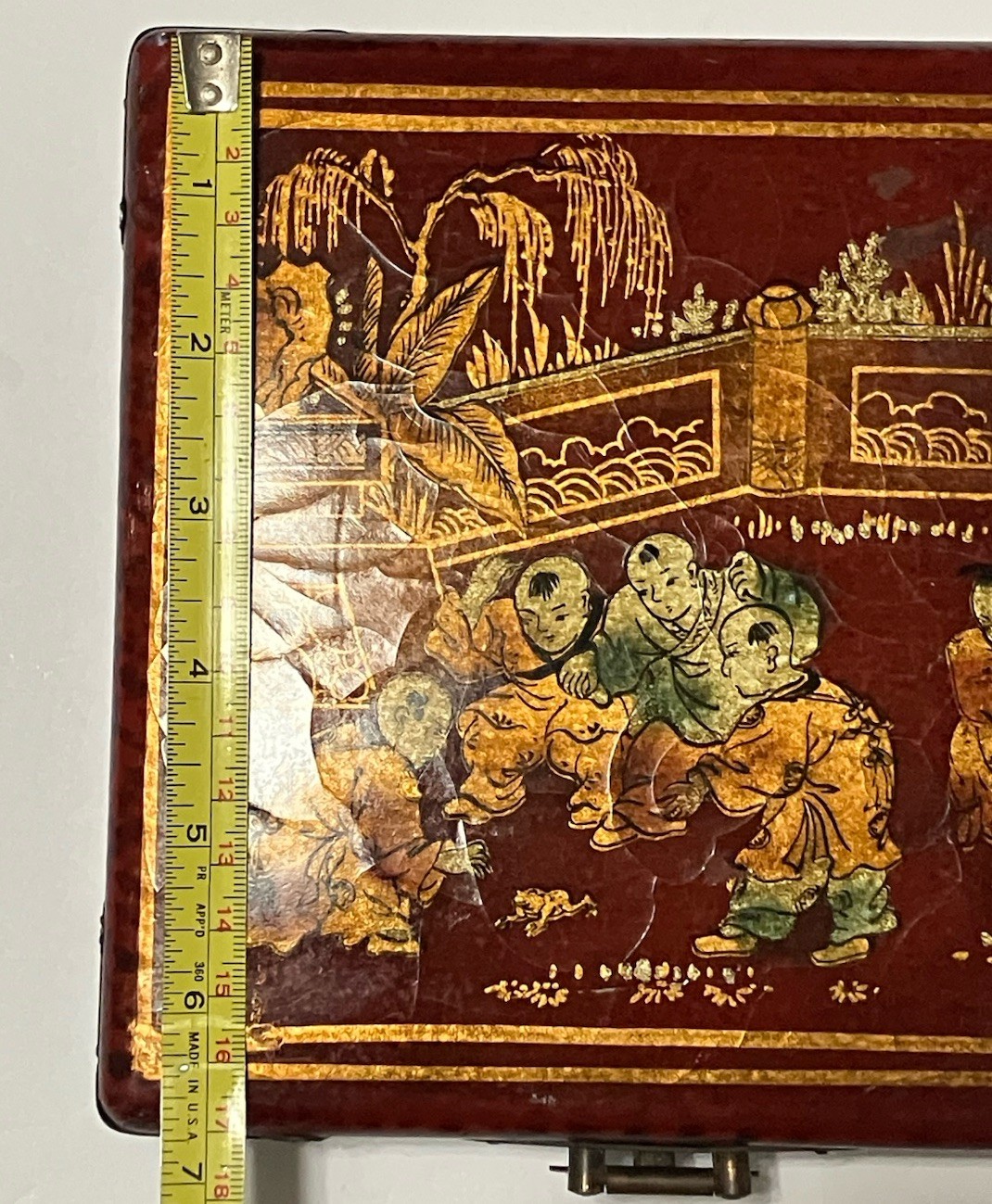 Vintage Chinese Luo Pan Feng Shui Compass Geomatic Brass/ Wood /Bakelite 7 Inch