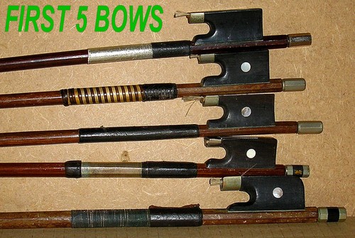 Job Lot of 10 Vintage Unbranded ? Violin Bows for Repairs or Spares (Lot C) - Afbeelding 2 van 4