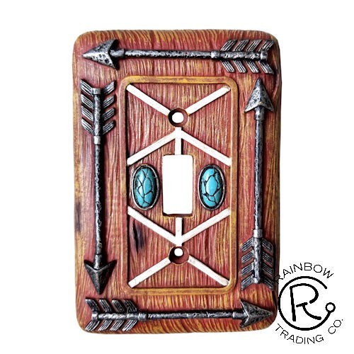 Western Lodge Cabin Decor ARROWS Light Switch Cover Plate