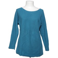 Hessnatur, Strickpullover, Größe: 36, Blau, Baumwolle, Einfarbig #6q5