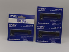 NEW Genuine Epson ERC-22B Black Ribbon Cartridge 3 PACK