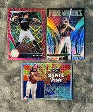 Wes Kath 2021 Prizm Draft Picks Pink Velocity & State Pride Mojo Refractor Auto