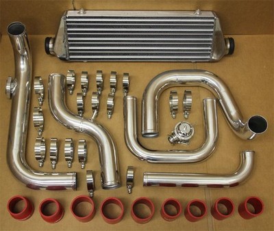 1994-2001 ACURA INTEGR B16 B18 TURBO INTERCOOLER + ALUMINUM BOLT ON PIPING KIT