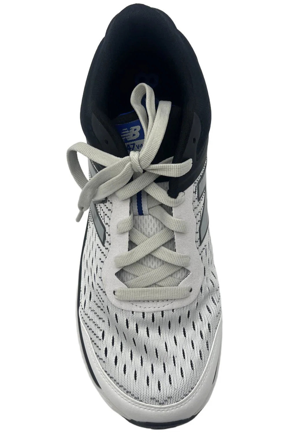 New Balance Men's 847 V4 Walking Sneakers Arctic/Black/Royal Blue image 2