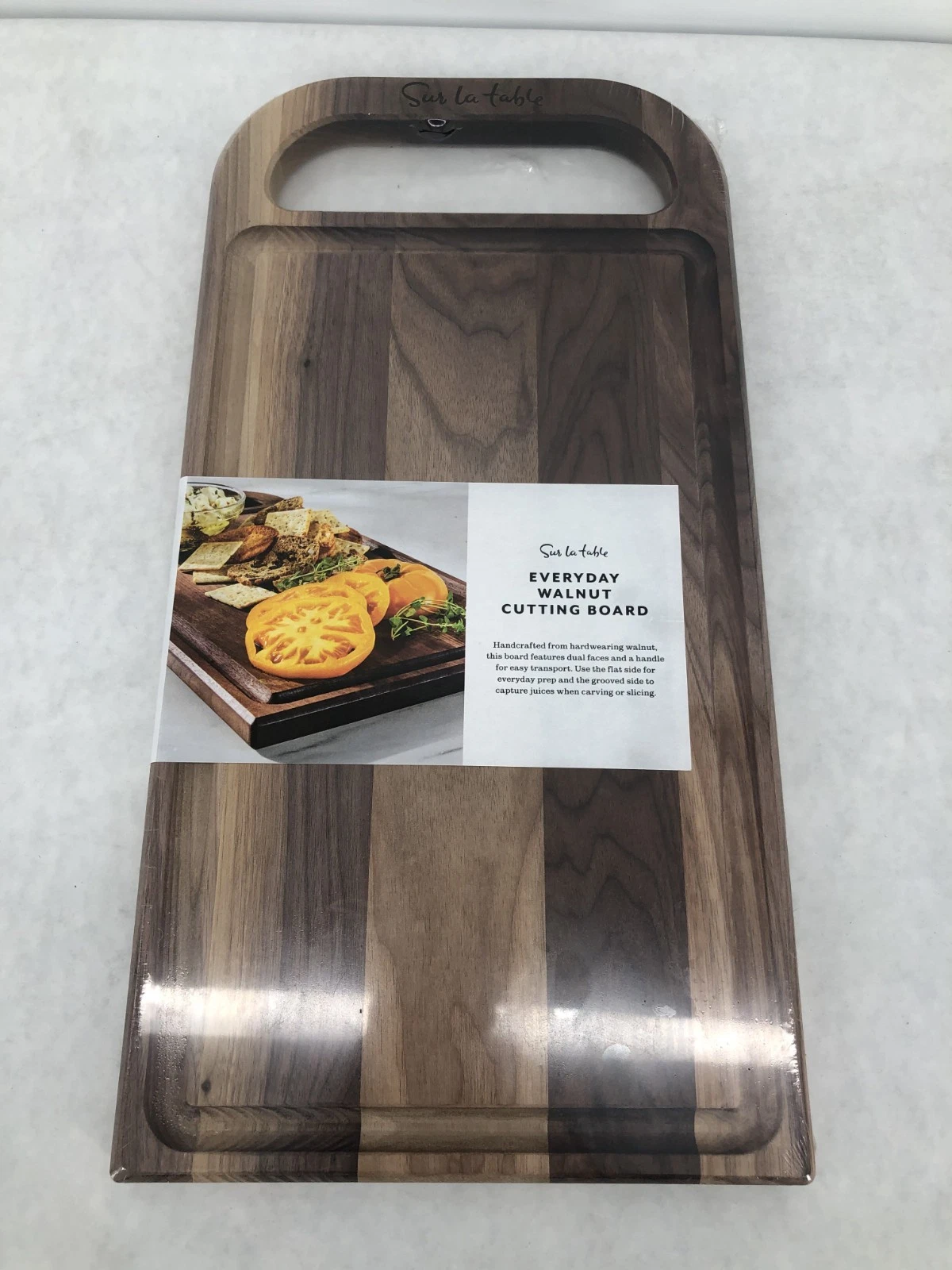 Sur La Table Everyday Walnut Cutting Board, 18" x 9" - New
Opens in a new window or tab