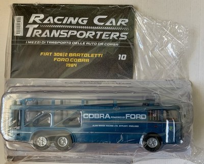 IXO Racing Cars Transporters 1964 Fiat 306/2 Ford Cobra Modellauto 1/43 OVP+Heft